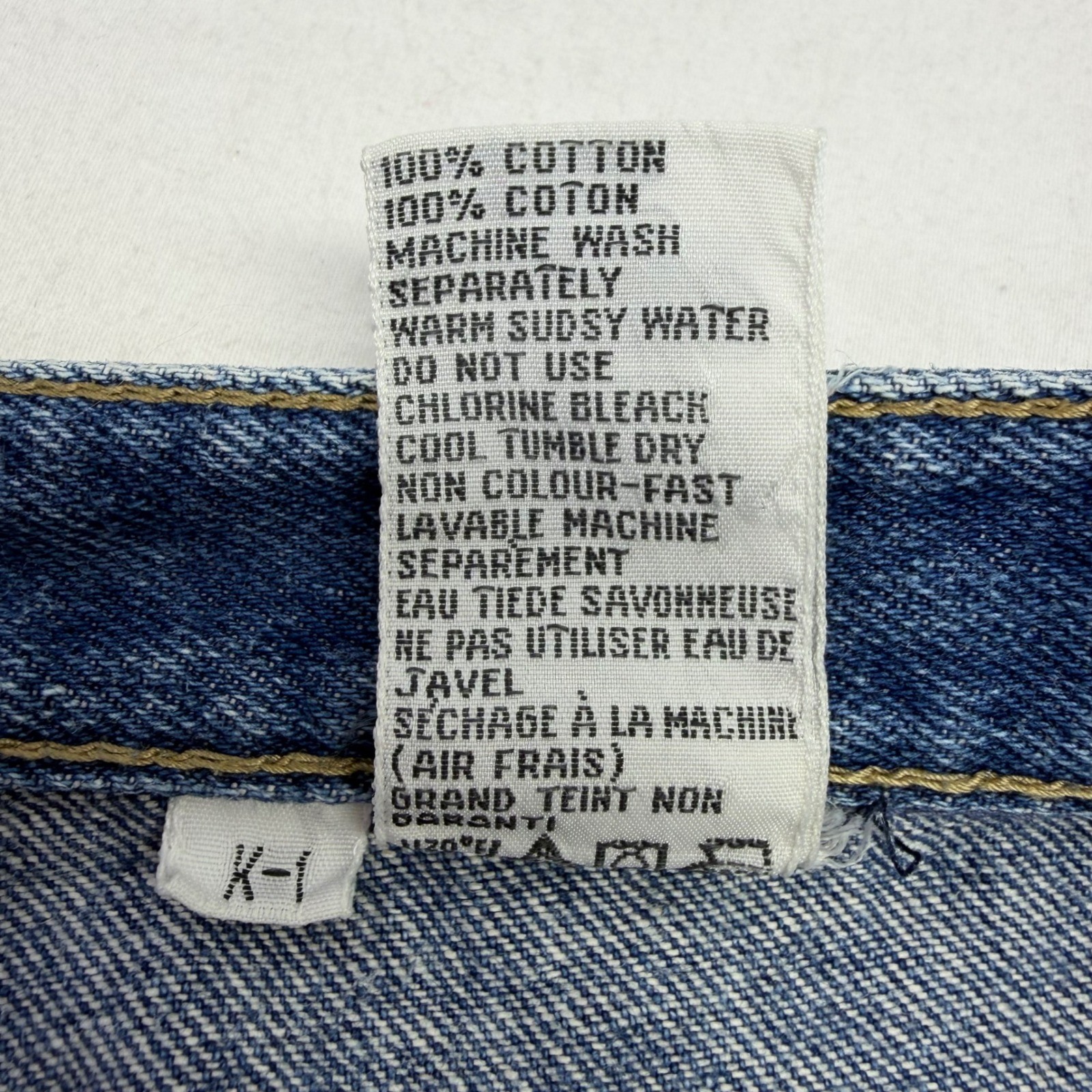 VTG 70s Nest Ce Pas High Waisted Flare Jeans Western Disco Denim 28×32 11/12