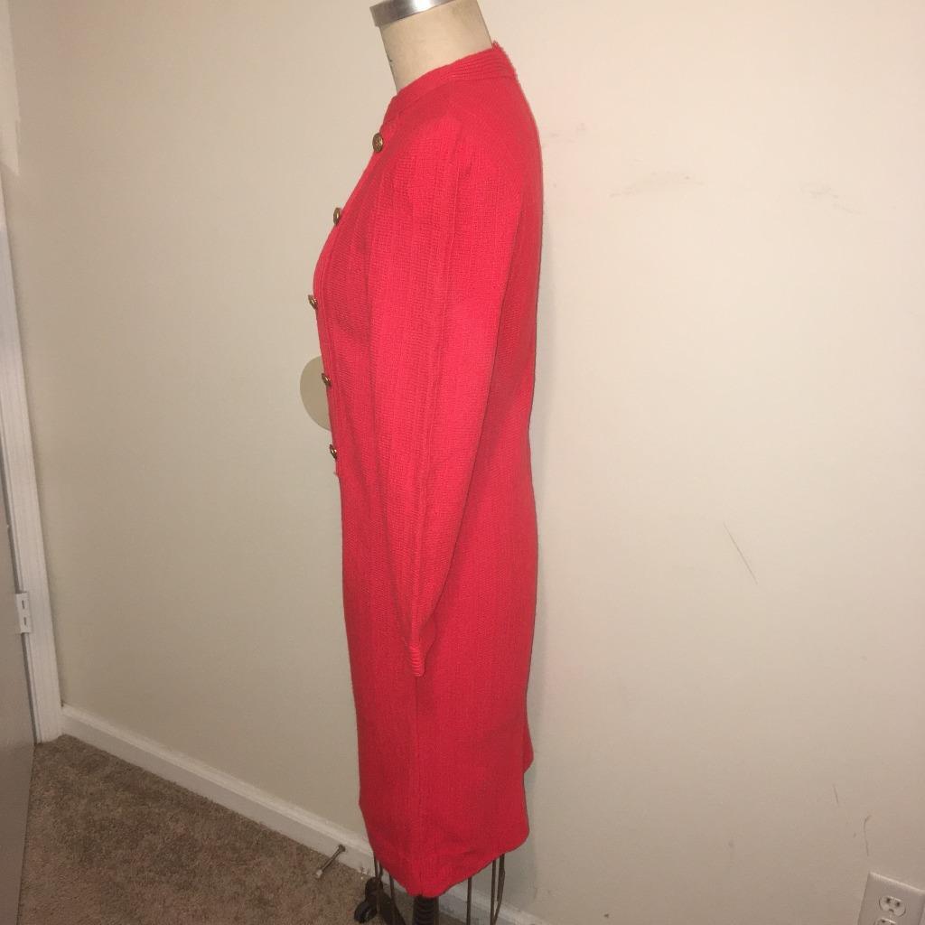 Caledonia Vintage 1960’s Red Knit Sweater Dress 6