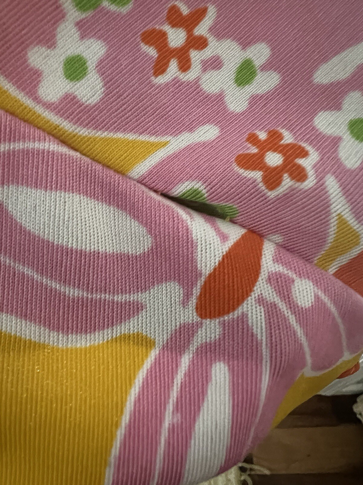 Vtg Adde’ Floral Yellow Pink Butterfly Pantsuit 70s Pantsuit rare