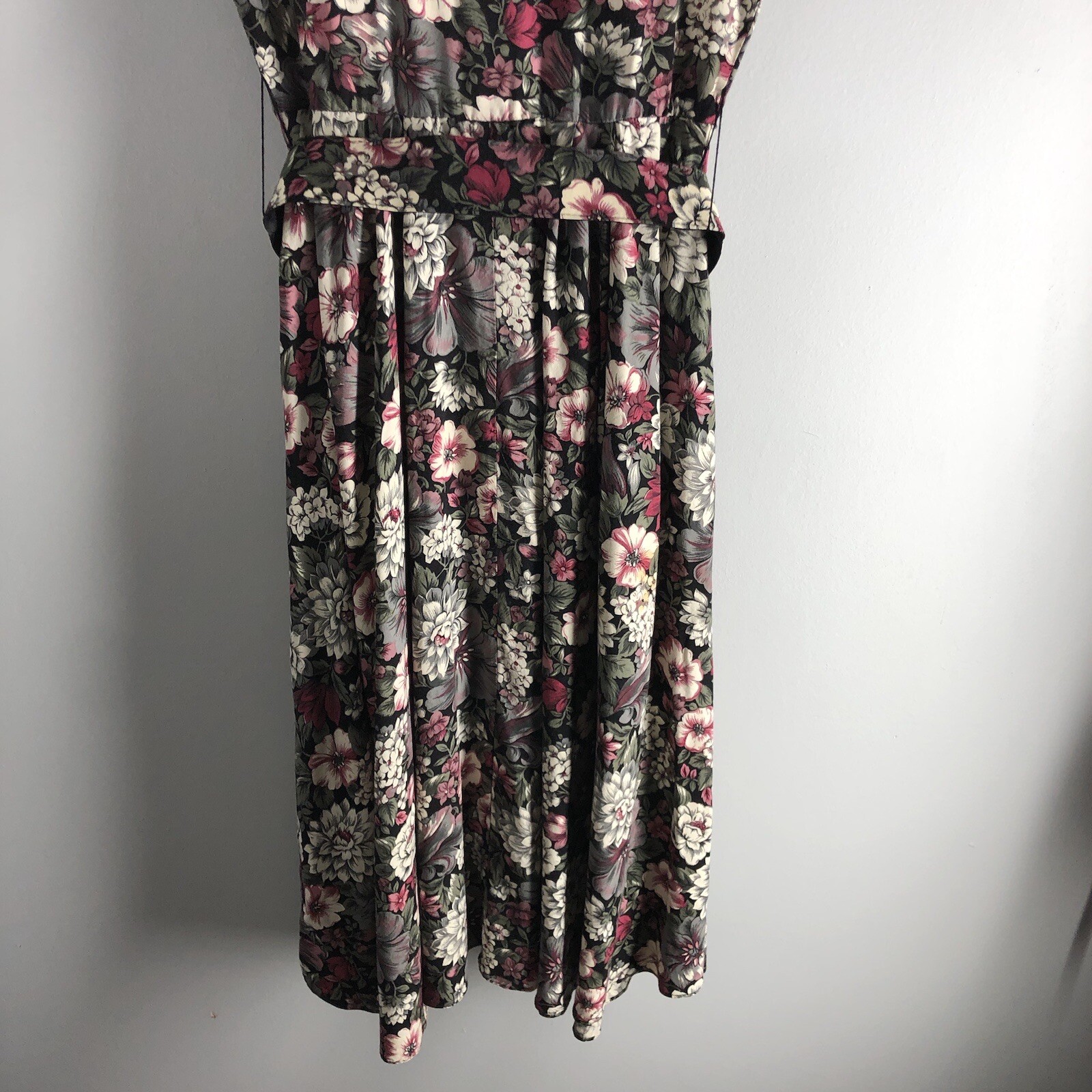 Country Romance Size 7/8 Cottagecore Floral 80s Cotton Garden Party Dress *FLAWS