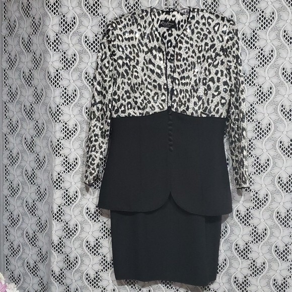 Vintage Karen Lawrence by Matthew sequin Dress With Jacket