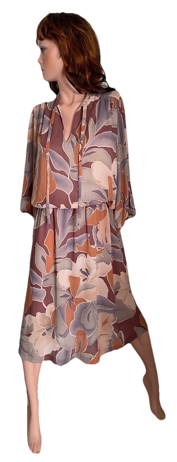 CAROL ANDERSON Vintage Crepe DRESS Size 13/14