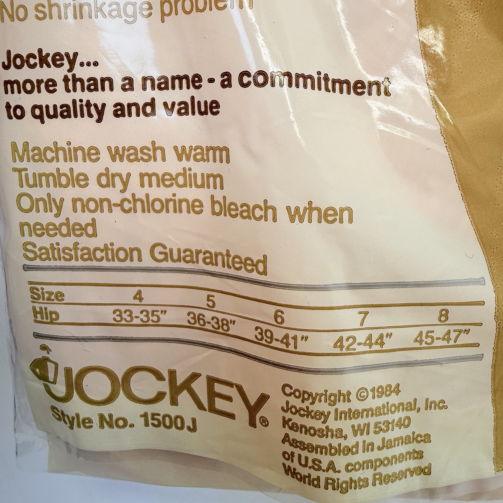 Vintage 1984 Jockey For Her Brief Panties Pink Size 6 NOS Sealed Cotton USA