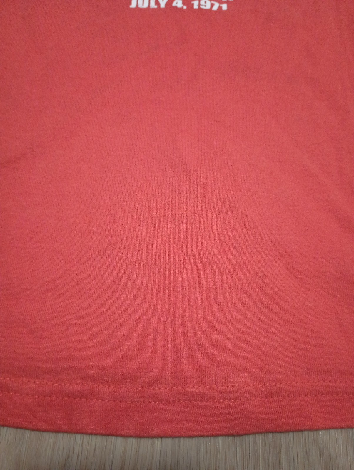 Vtg 70s SUMMER MUSIC FESTIVAL 1971 San Jose 4 Peace Glitter Orange T Shirt Top M