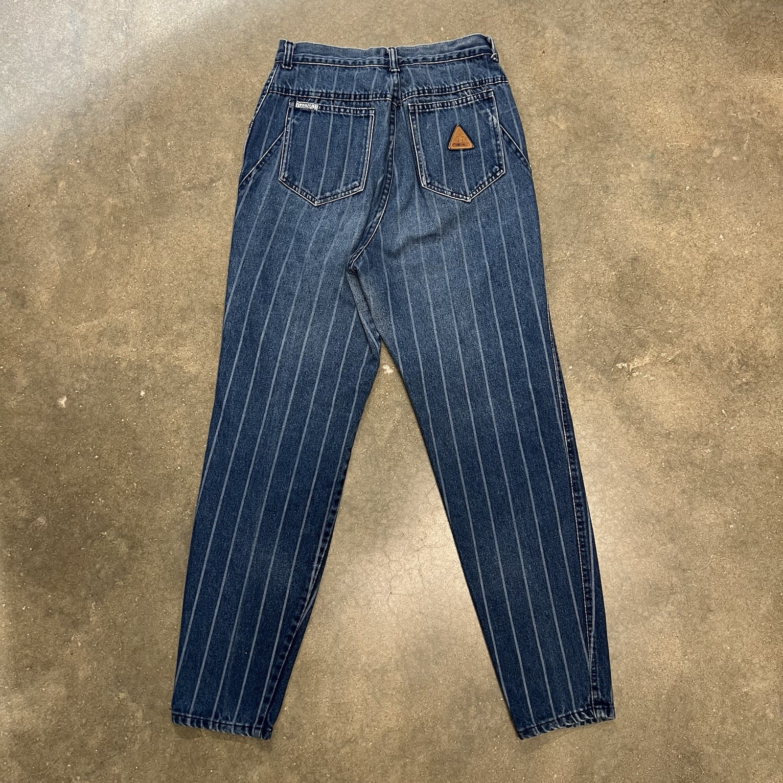 1980’s Zena Comforjean pinstripe denim jeans Vintage