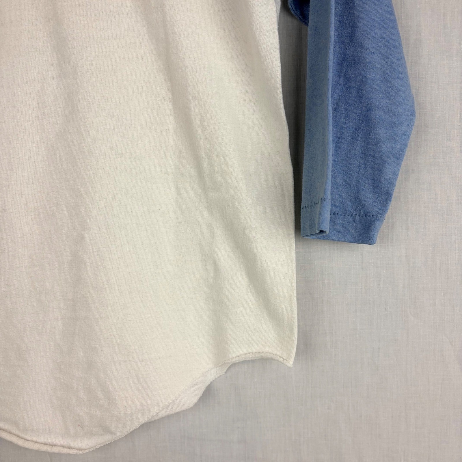 Vintage Gulf Coast Sportswear Mouse Raglan Tee Blue White 1979 Carol Wright M