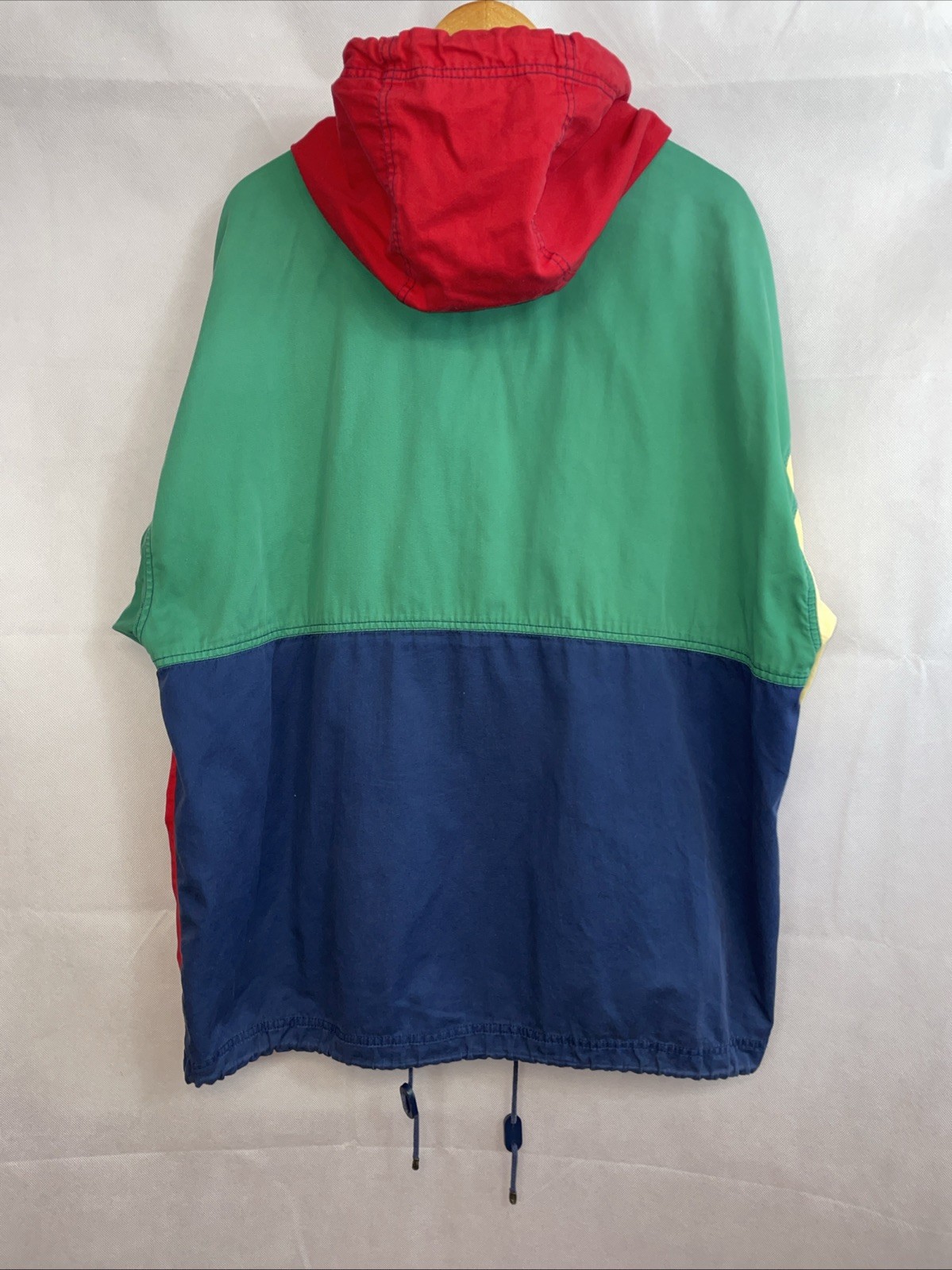 Vintage Susan Bristol Jacket Color Block Hooded Teacher 90s Primary Size XL