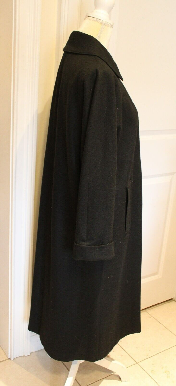 VTG 70s Weatherbee Water Resistant -US Sz 12? -Flannel Overcoat (Wool Blend?)