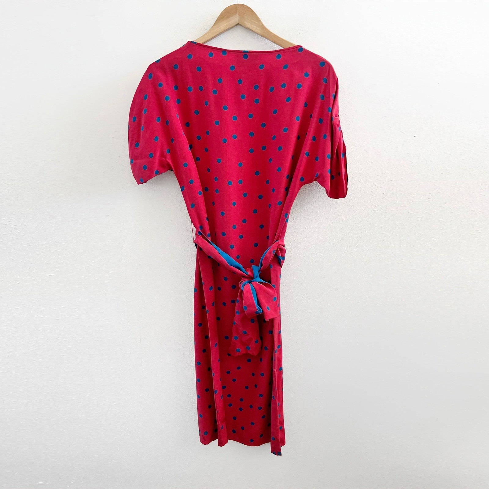 JERRY REGENBOGEN Polka Dot 100% Silk Dress Size 4