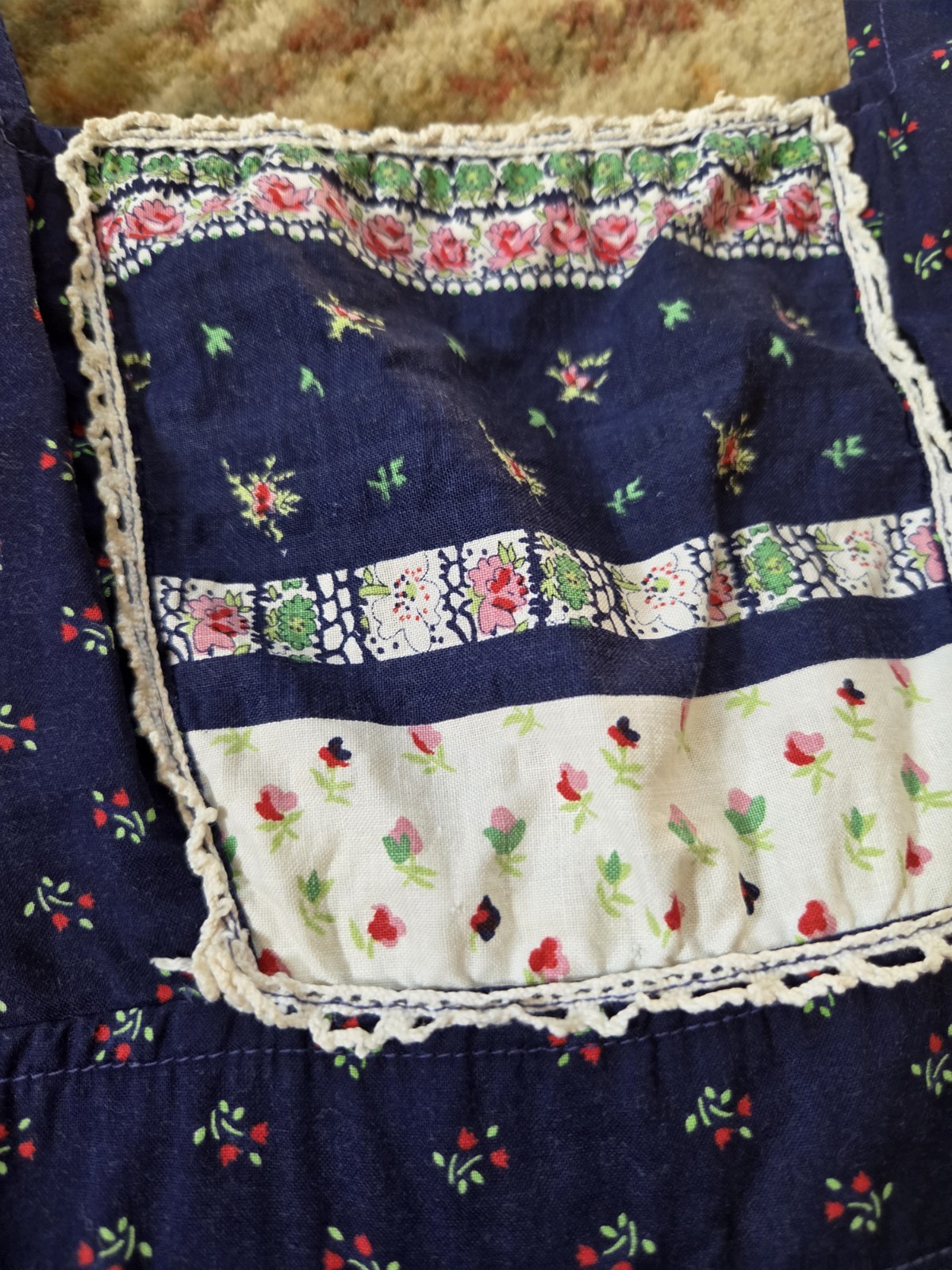 Vintage 1970s? Halter Dress Boho Prairie