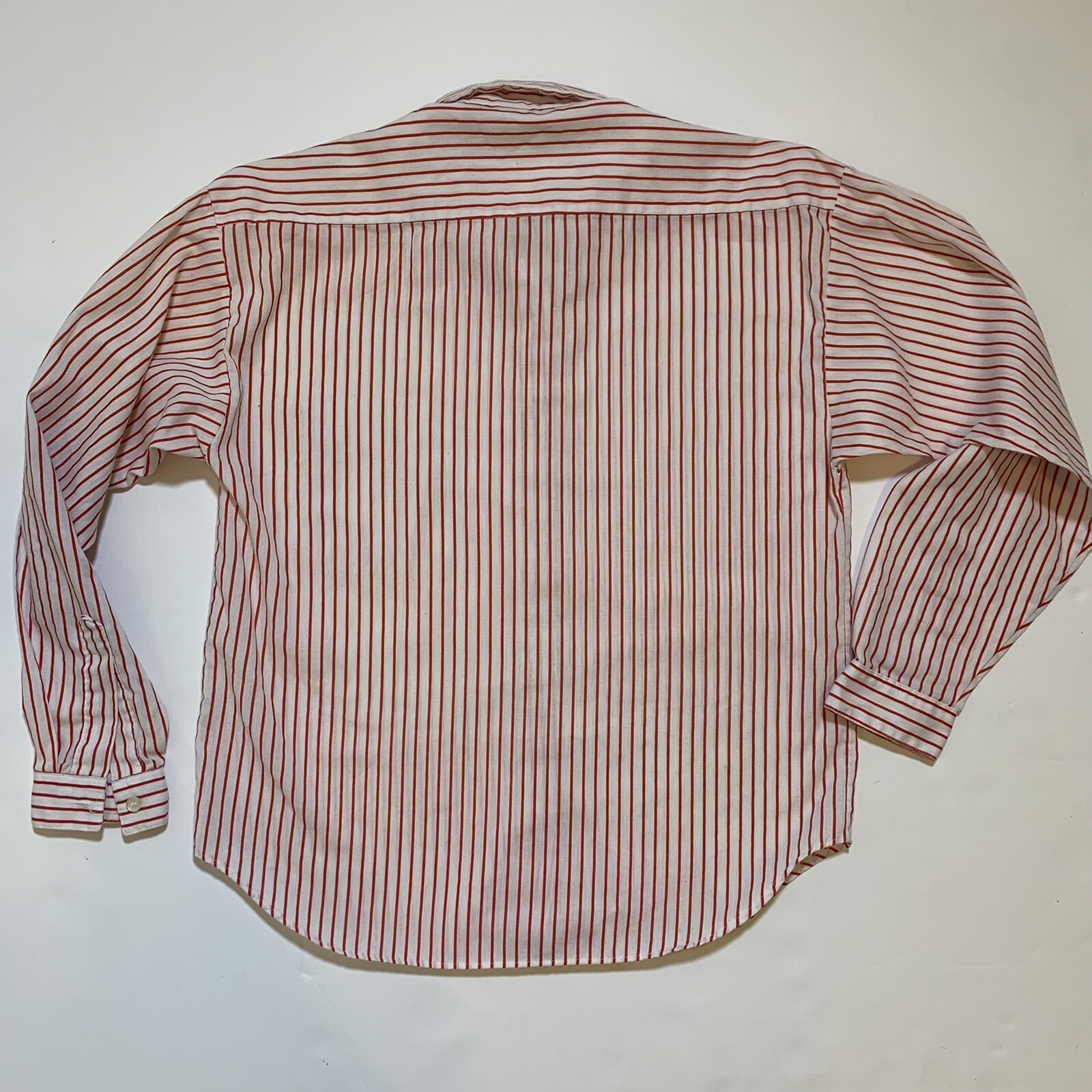 Vintage 80s 90s Hunters Glen Red White Striped Made in USA Women’s Shirt Small