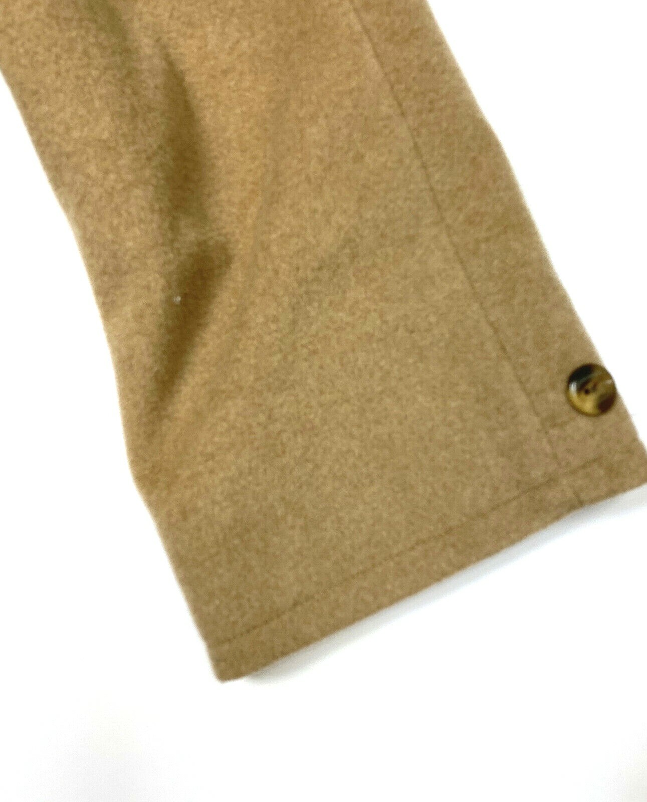 Vintage Norm Thompson Cashmere Blend Coat England Large 14 Trench Tan Jacket