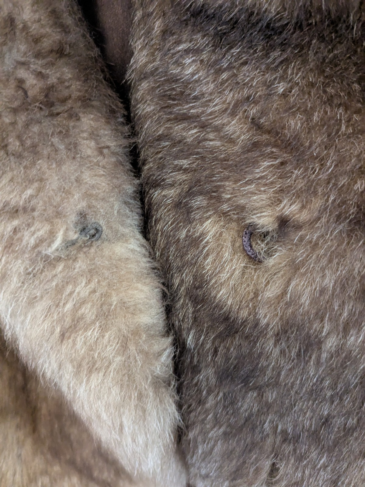 Vtg Ardney Genuine Suede Lamb Shearling Long Pile Wool Puffer Bomber Size 12 Tan