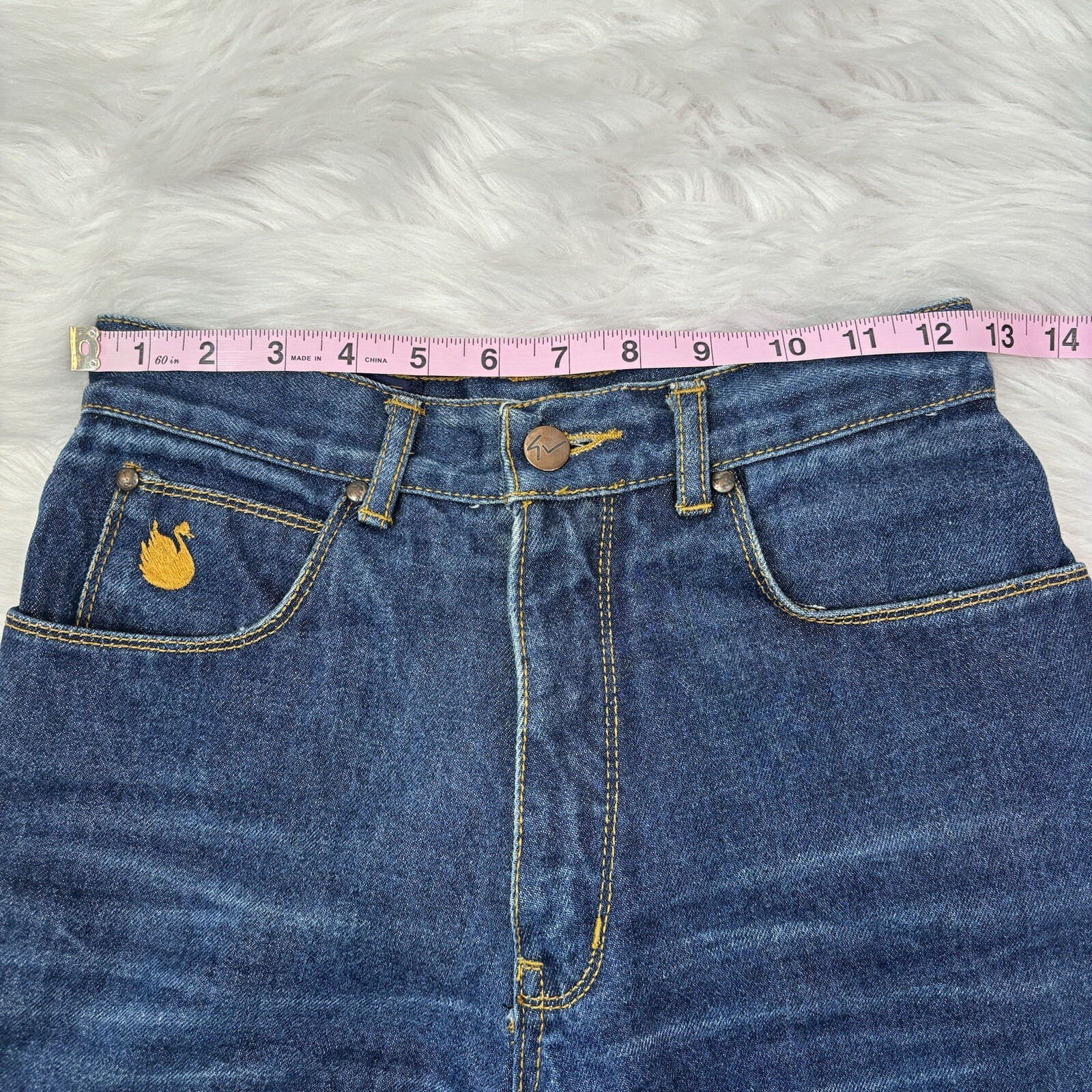 Gloria Vanderbilt For Murjani VINTAGE Staight Leg Jeans 8 Fit Small 25” Waist!!