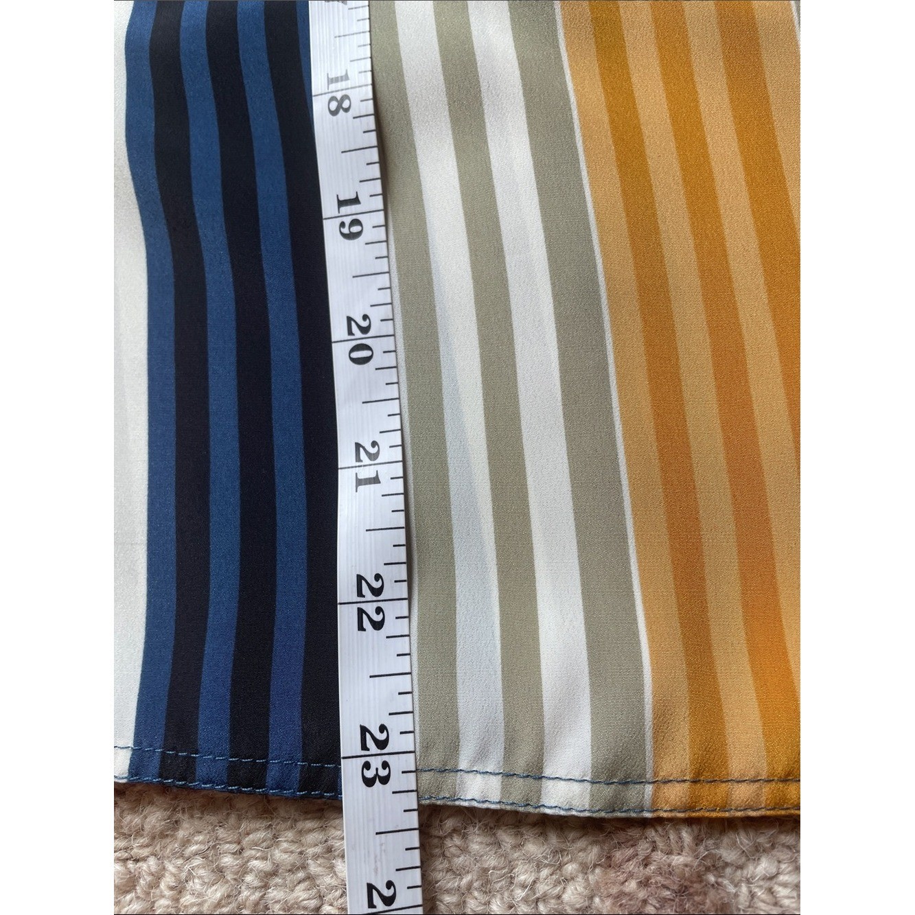 Vintage Liz Claiborne Striped Collared Matching Skirt Blouse Set Size 8