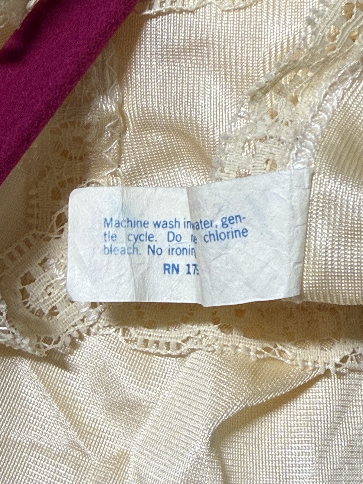 VINTAGE IVORY CAMISOLE Lingerie by Vincent 1950’s Size Medium