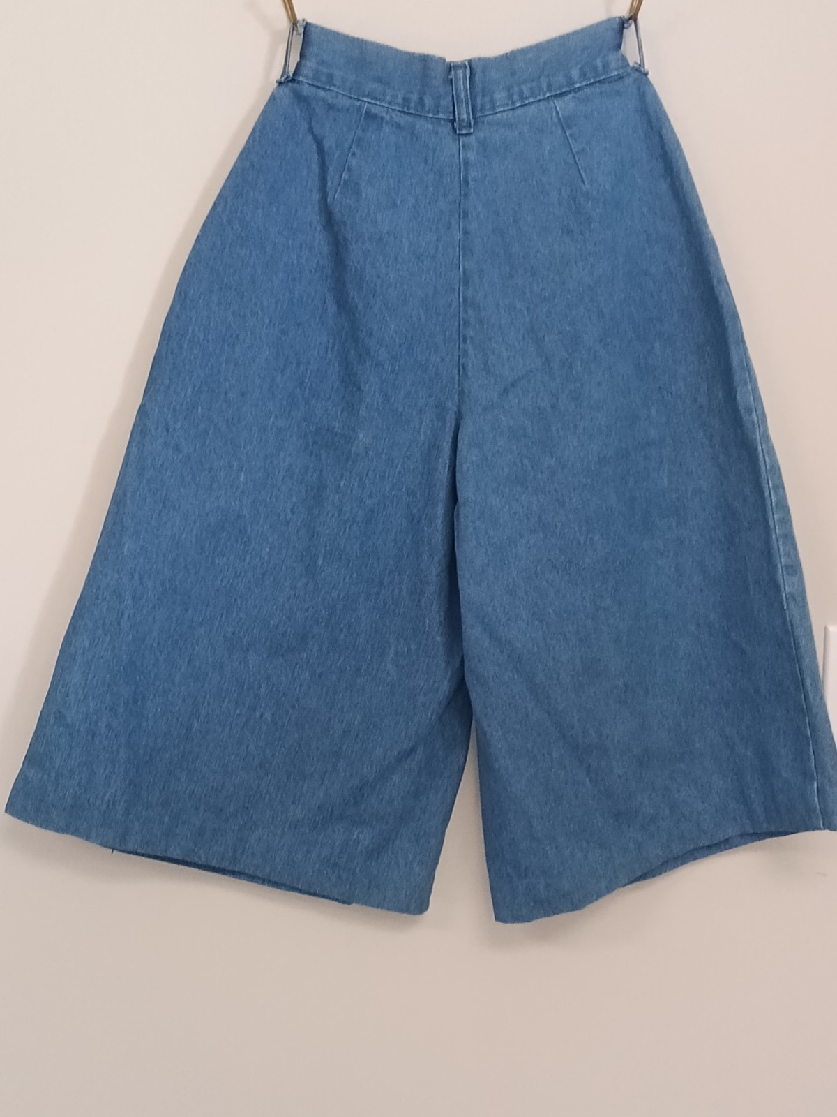Tour de France Vintage 80’s Women’s Denim Culotte Bermuda Jorts Shorts SZ 3/4