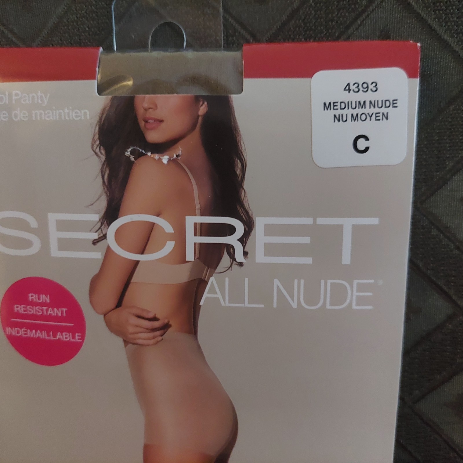 Vintage Pantyhose Secret All Nude Control Panty Color Light Nude Size C BFRIP1