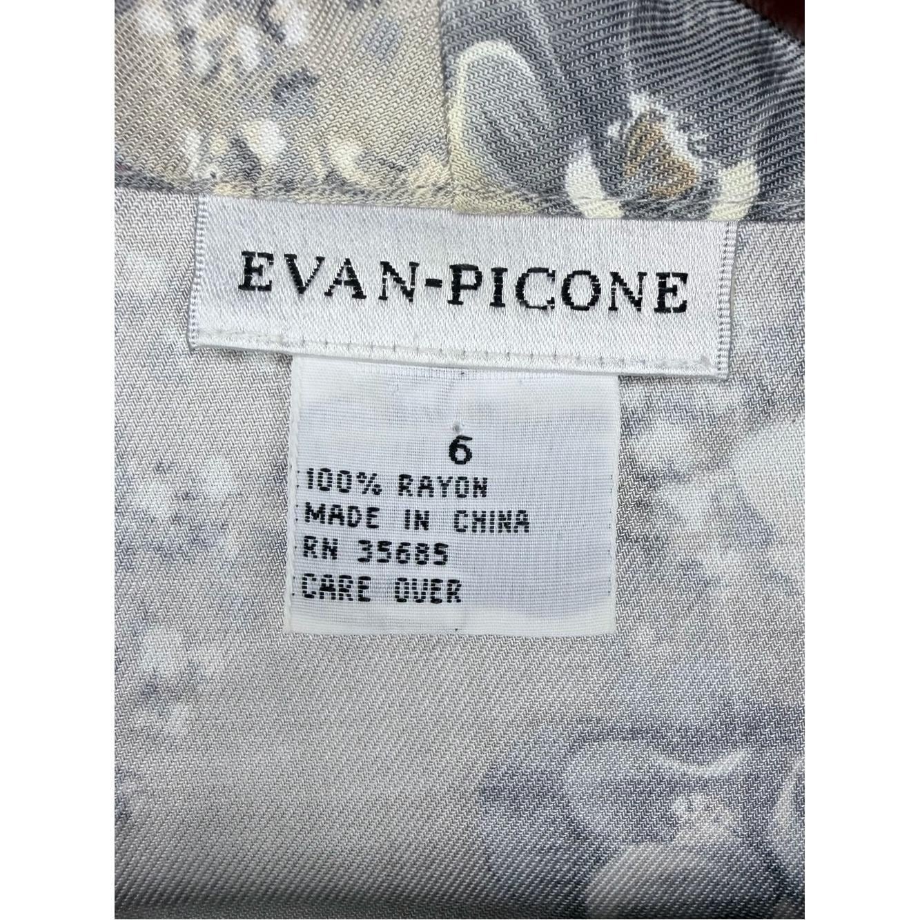 Vintage Evan-Picone Oversized Floral Button Blazer Cardigan Cottagecore | Size 6