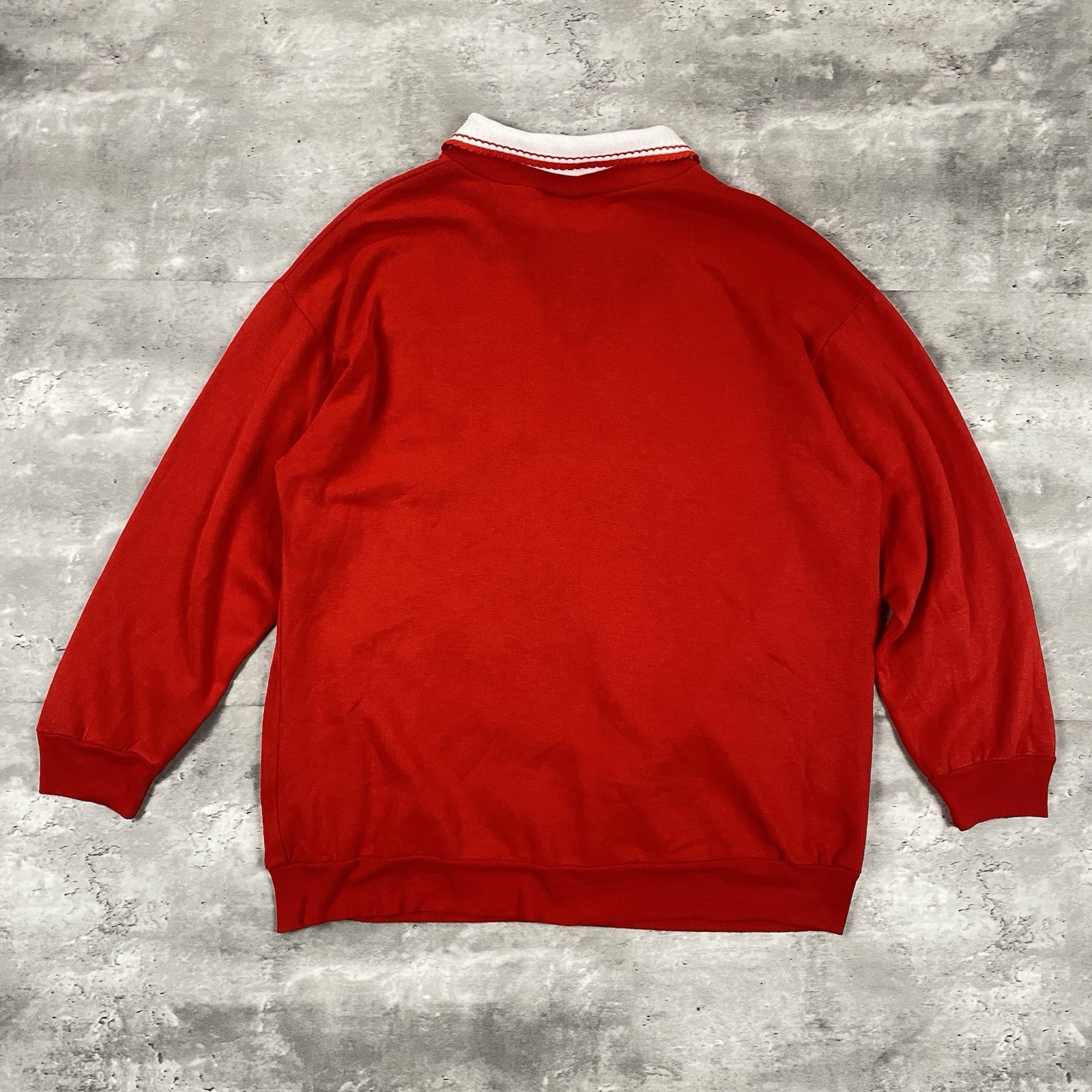 vintage 80s 90s CASUALS YOUNG STUFF CHRISTMAS sweatshirt collard 1X bear heart