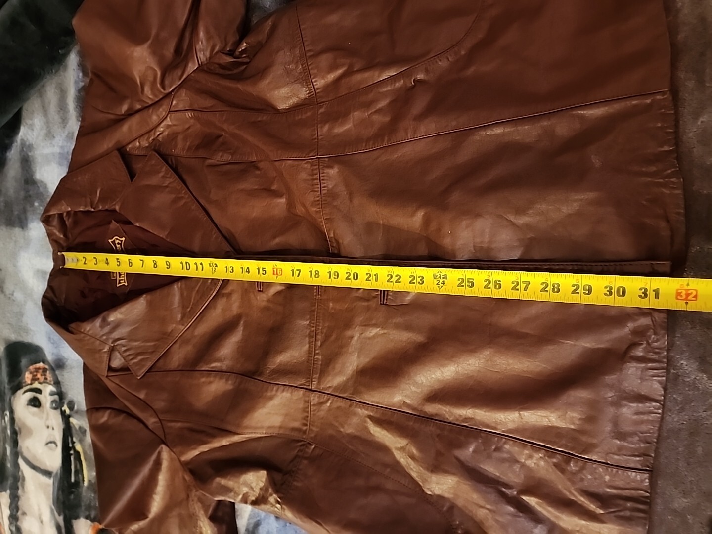 Vintage Montgomery Ward The Tannery Leather Jacket Blazer Lined 24 1/2 US M/L