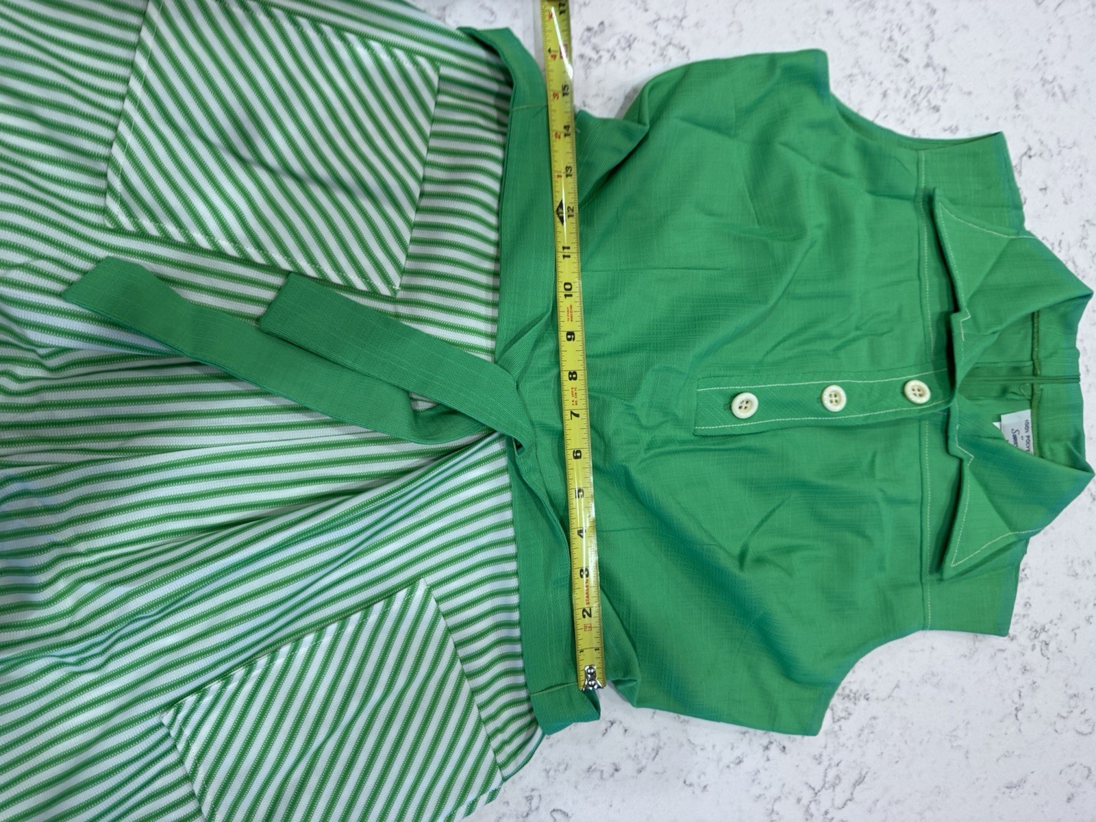 Vintage Sunny South fashions Dallas Mod/Gogo/Hippie Jumpsuit Sz 16 BH