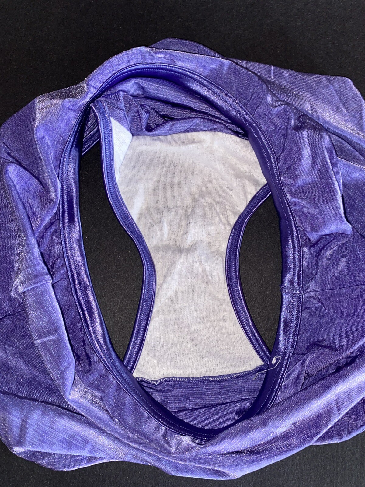 Vanity Fair Y2K 13-109 Purple High Waist Nylon 7 L Vtg Bikini Underwear Panties