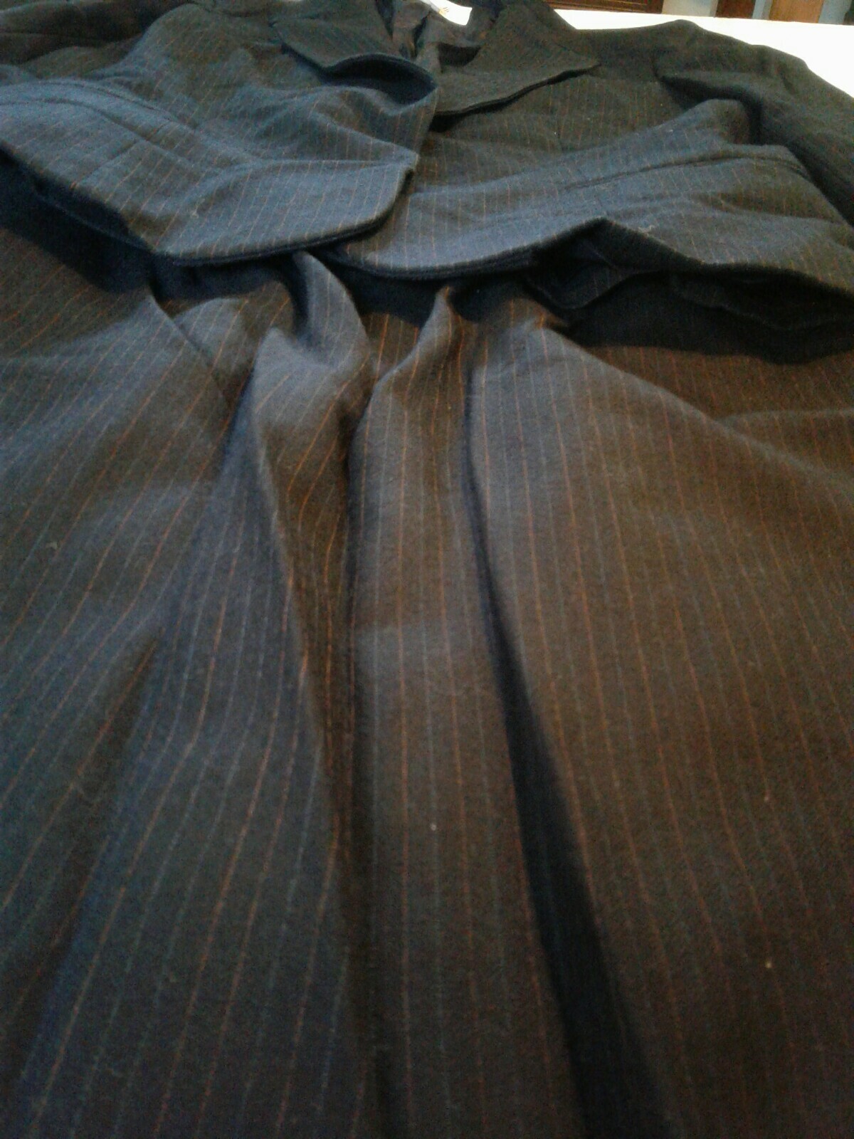 Vintage Saville Women Size 6 Pinstripe Skirt Suit Blazer (CB13)