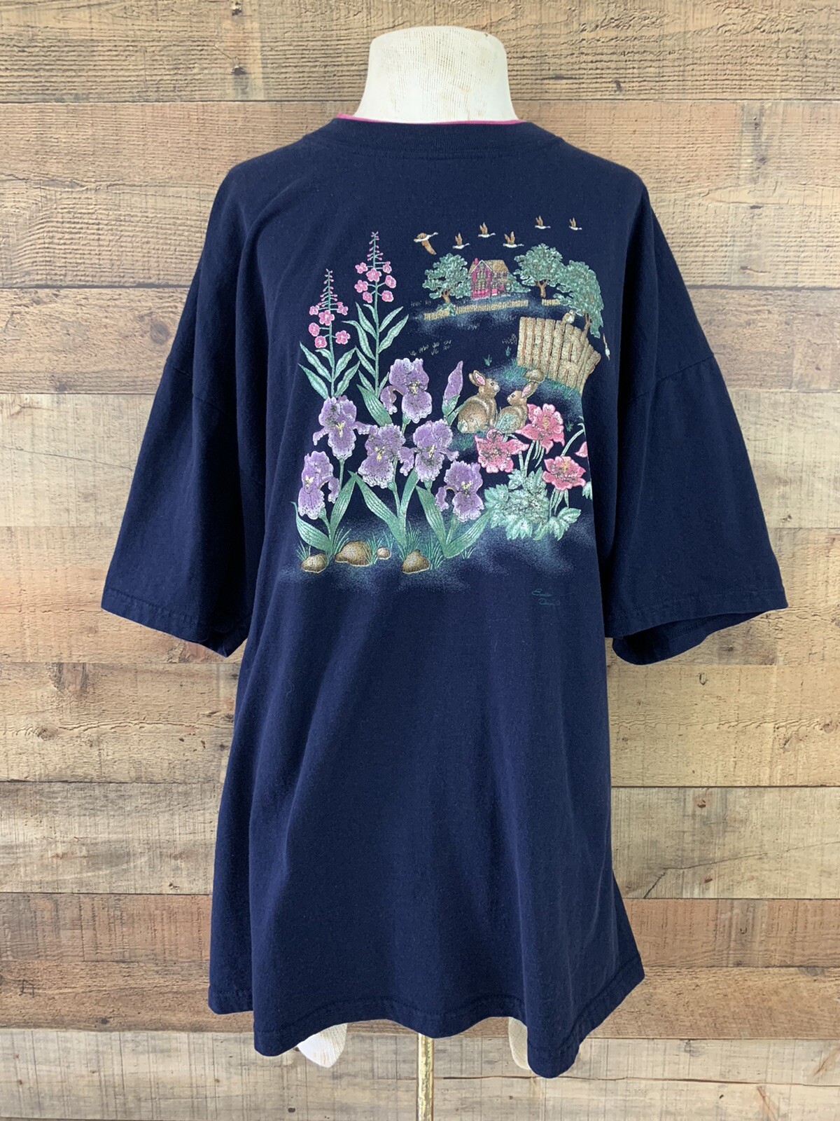 Vintage 1990’s Endless Designs Spring Graphic T-shirt Sz 1X