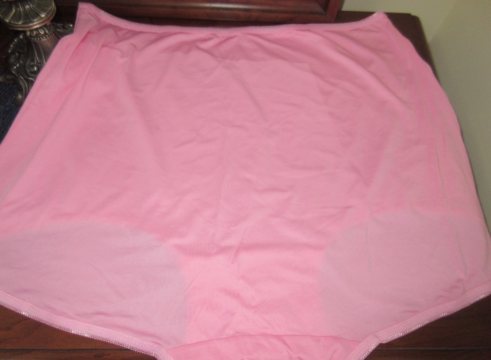 3 PR UB TAN WHITE PINK silky stretch poly SEXY GRANNY panties briefs 15/8X