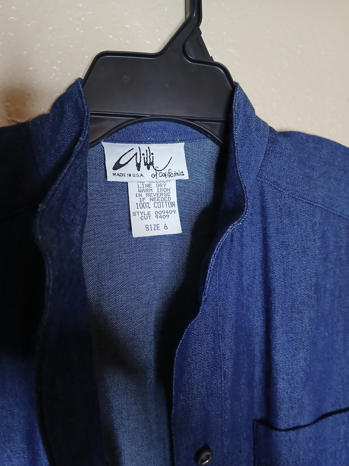 VTG. WILLI Of California Women’s Sz 16 blue long Sleeve Belted long Dress