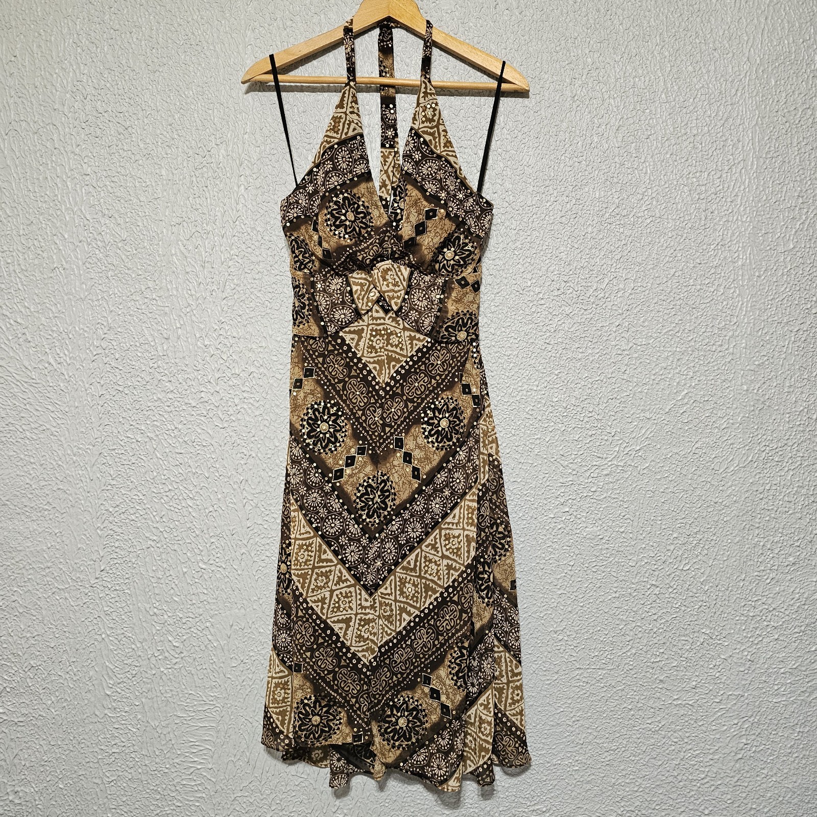 Vtg Babydoll Slip Dress Womens Size 12 Paisley Whimsigoth Fairy Grunge Y2k