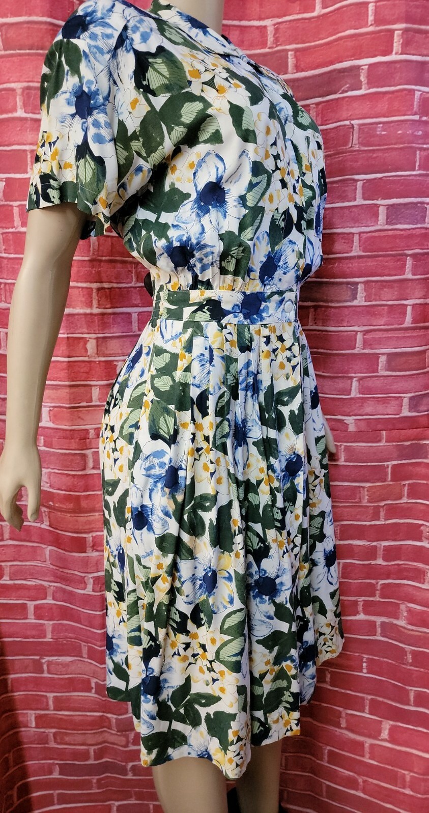 CAROL ANDERSON Petites Vtg 80’s COTTAGECORE Women’s Floral Dress Size 10 #W7