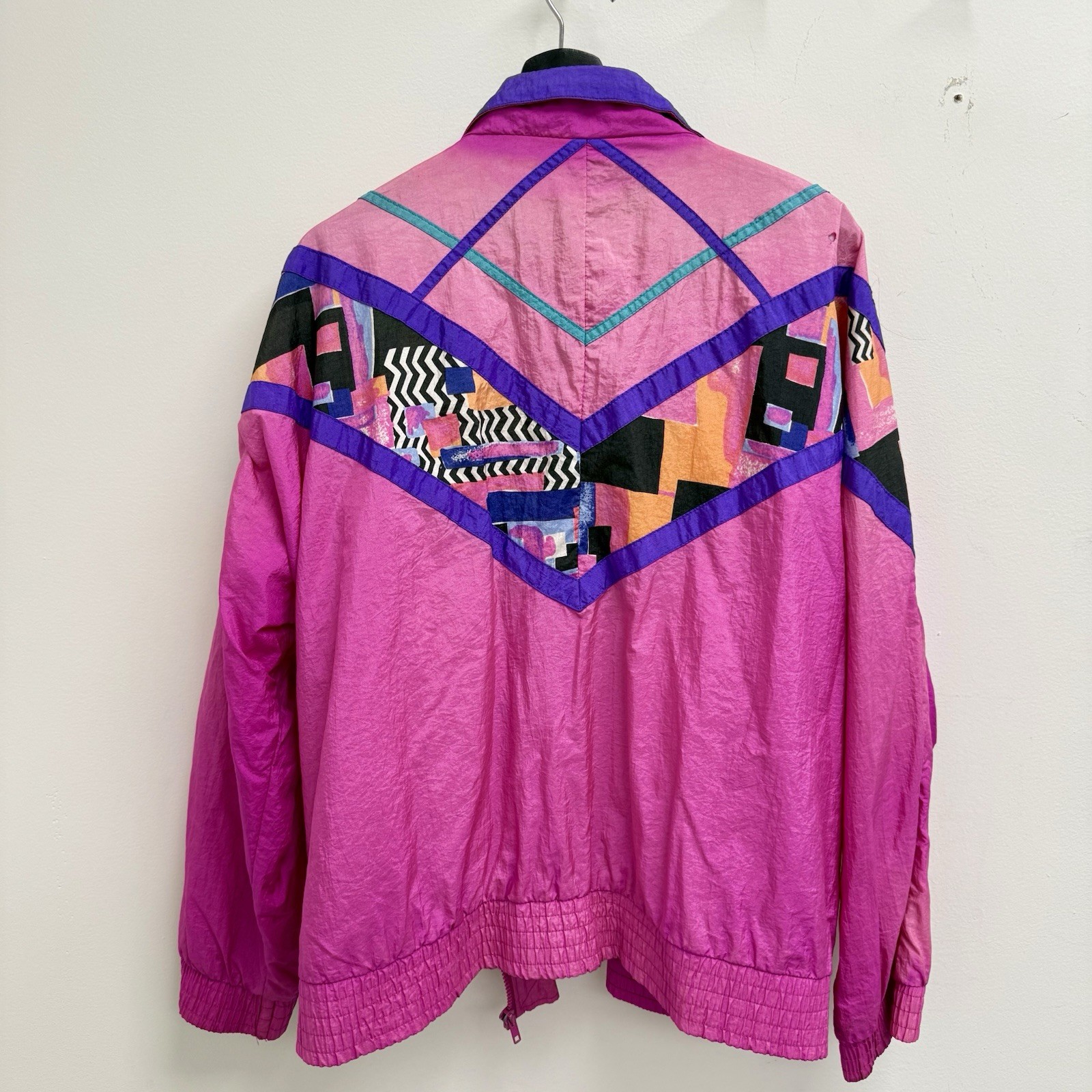 Vintage 1980s Dazzle Classic Windbreaker Jacket VHS