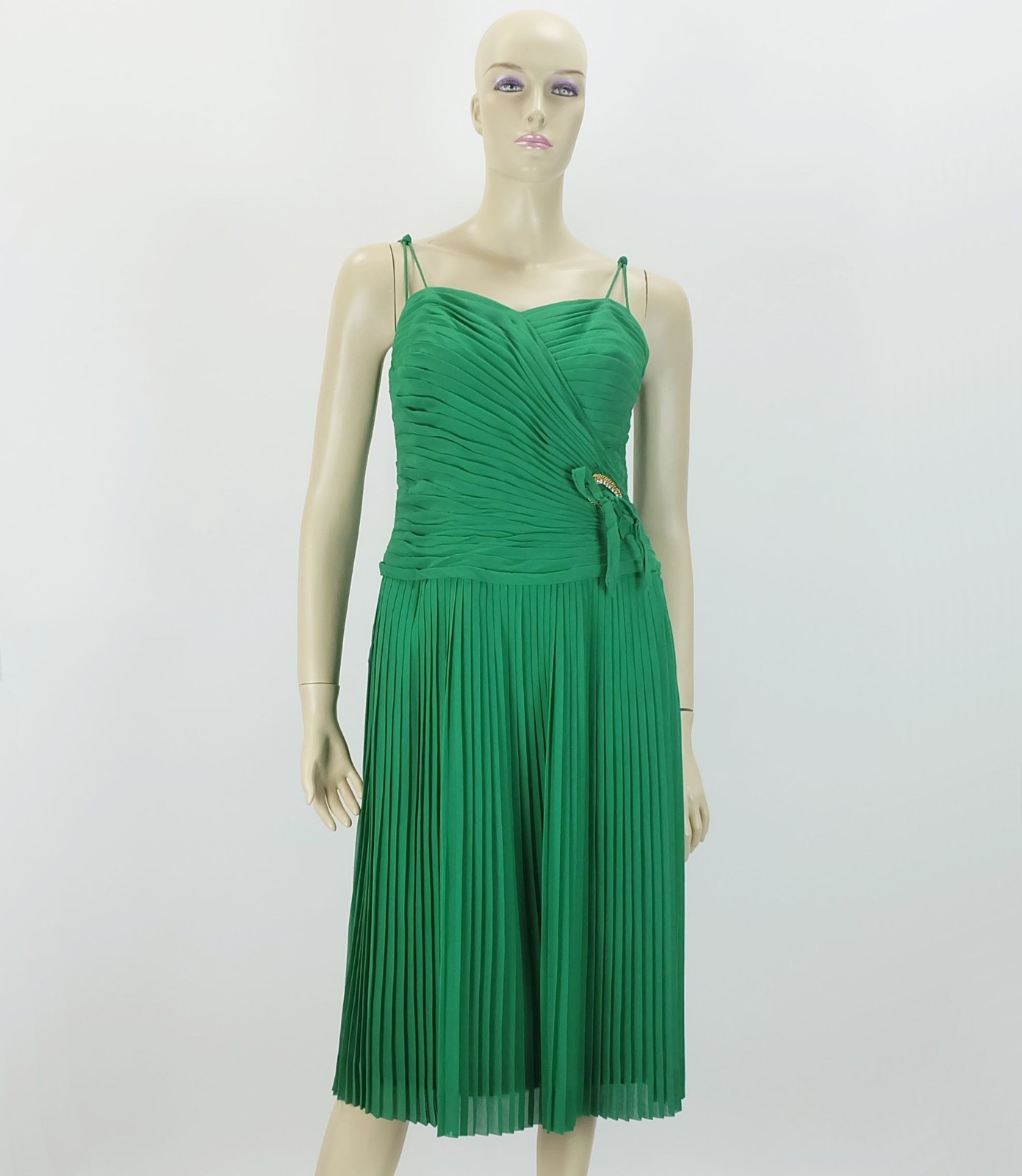 vintage dress cocktail dress corset dress pleated size 38 model Berlin 50s 60s