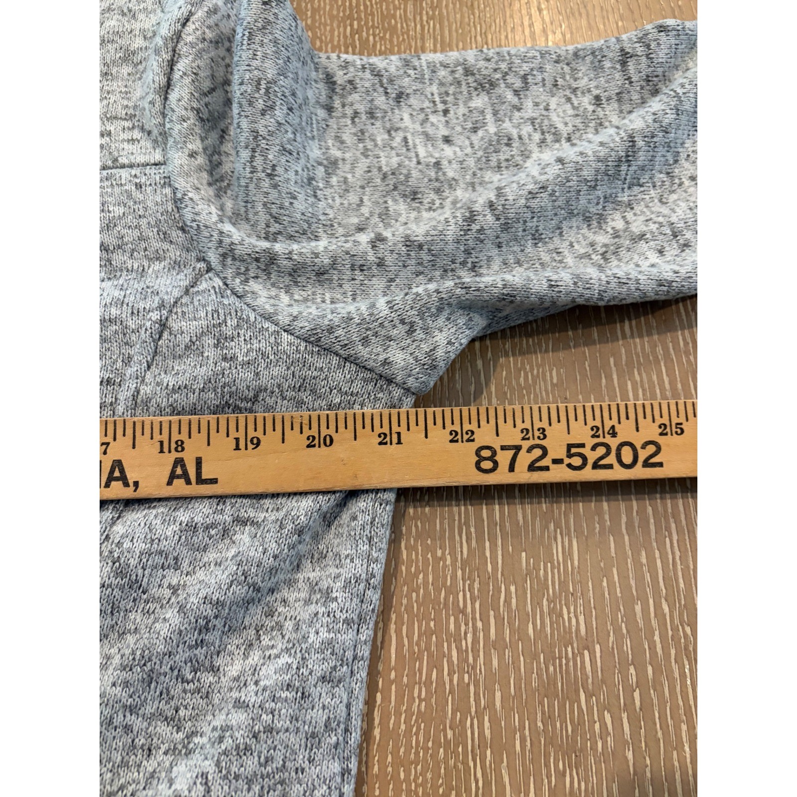 Simply Southern Women’s Large Gray Heather Snap Pullover Fleece Sweater Jacket