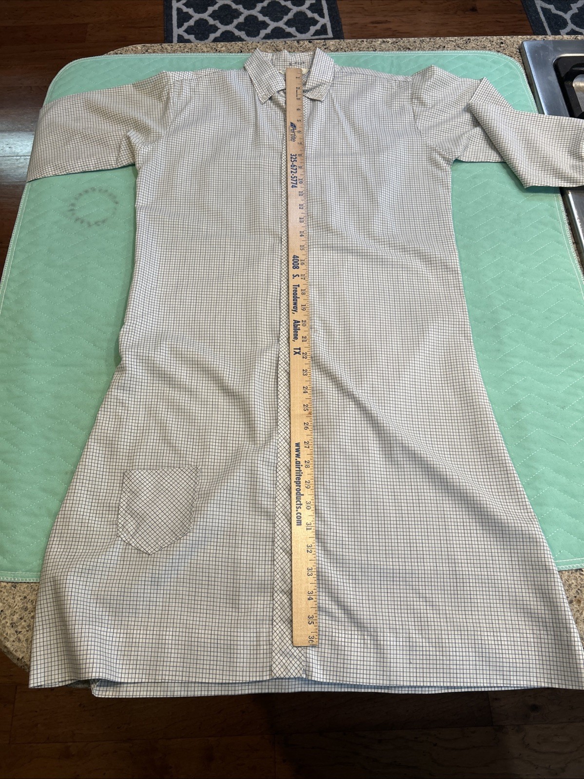 VINTAGE Sears Fashions Womens Medium Shirt House Yard Dress w/ Hat READ EUC