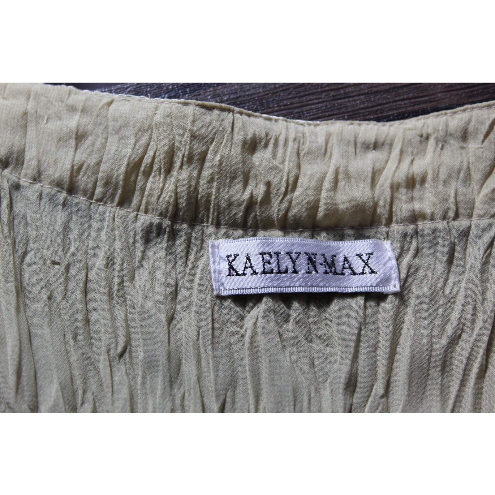 Vintage Kaelyn Max Y2K 90s Sheer Cardigan Beaded Satin Trim Tie Front XL