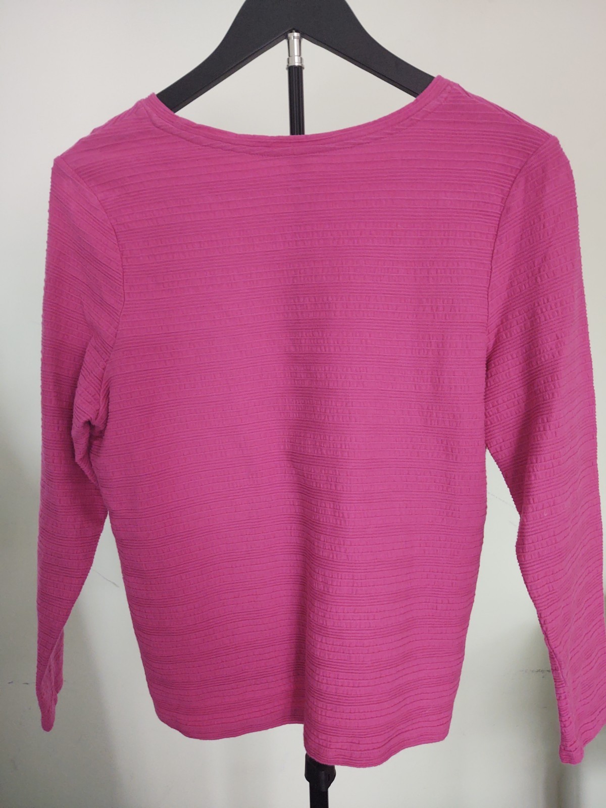 Laura Scott Vintage 1978 for Sears Fuscia Long Sleeve Pullover Petite L
