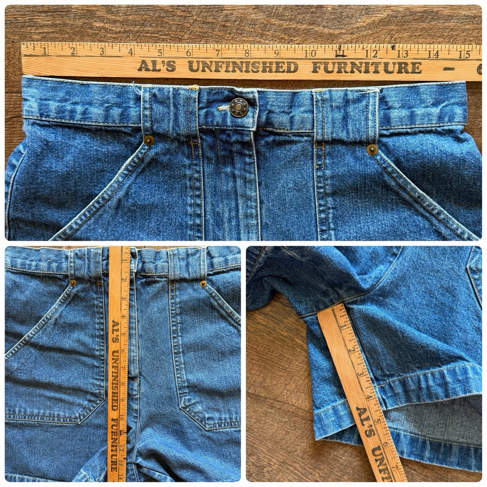 Vintage Womens Size 10 LA Blues High Rise Y2K 2000’s Glam Summer Jean Shorts