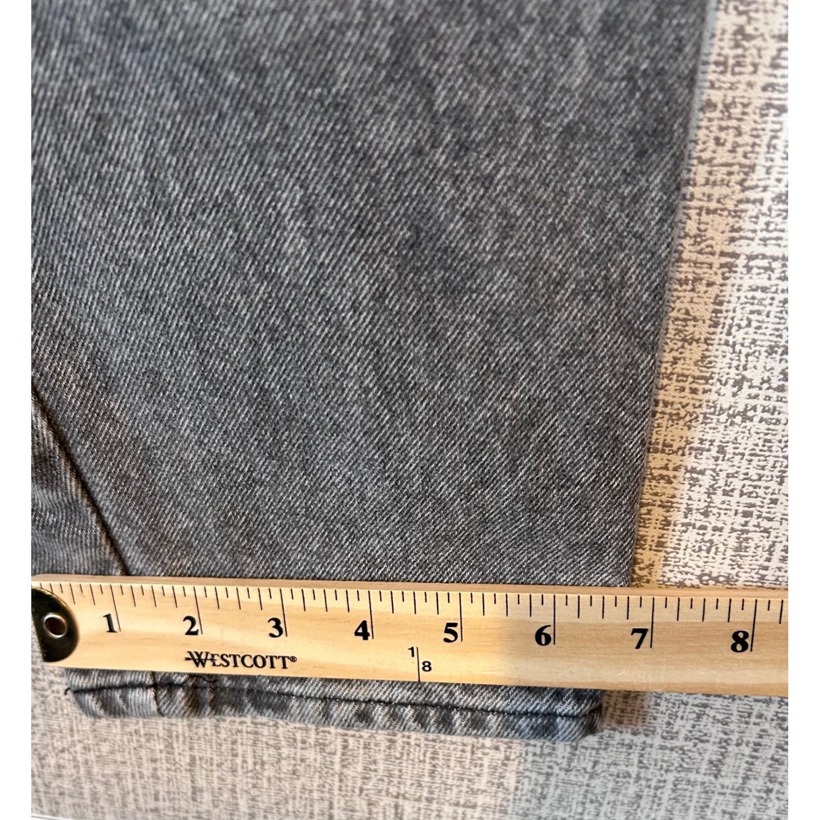 Vintage PS Gitano Grey Acid Wash High Waist Tapered Mom Jeans Women 14 90s Retro