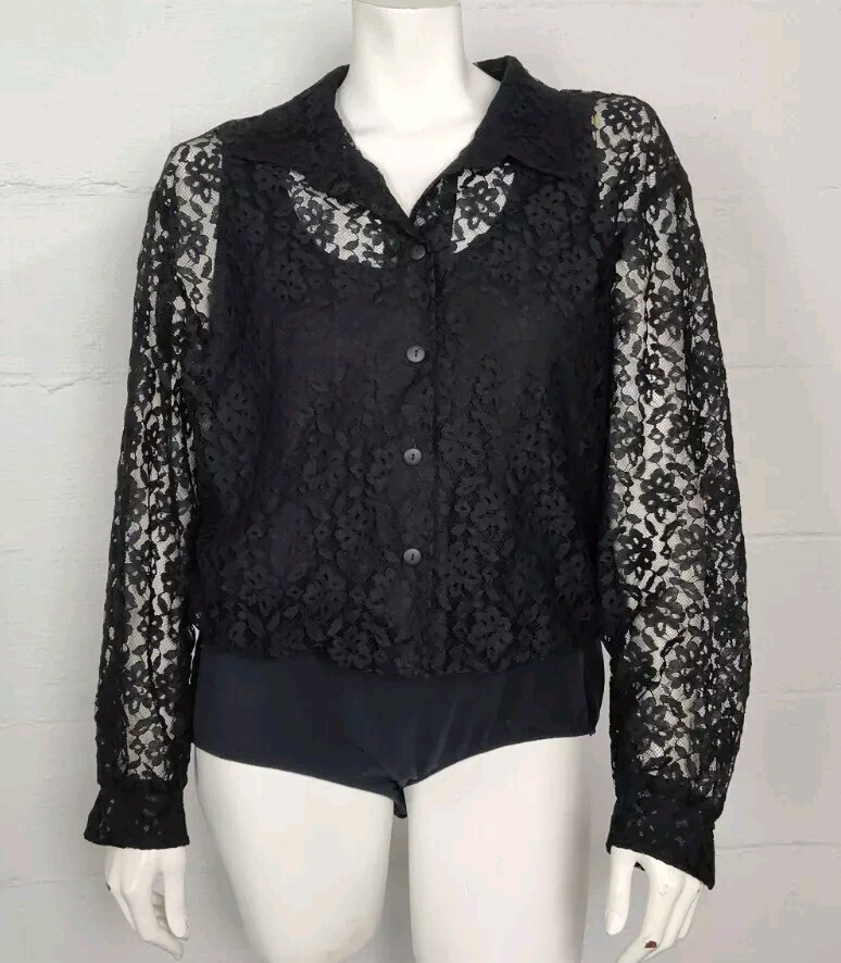 Vintage Fredrick’s Of Hollywood Bodysuit Top Size 28 (About 14-16)