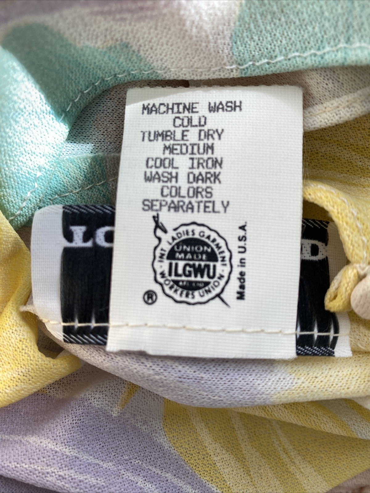 NWT Vintage 1980’s TONI TODD Pastel DRESS Sz 10 Made USA