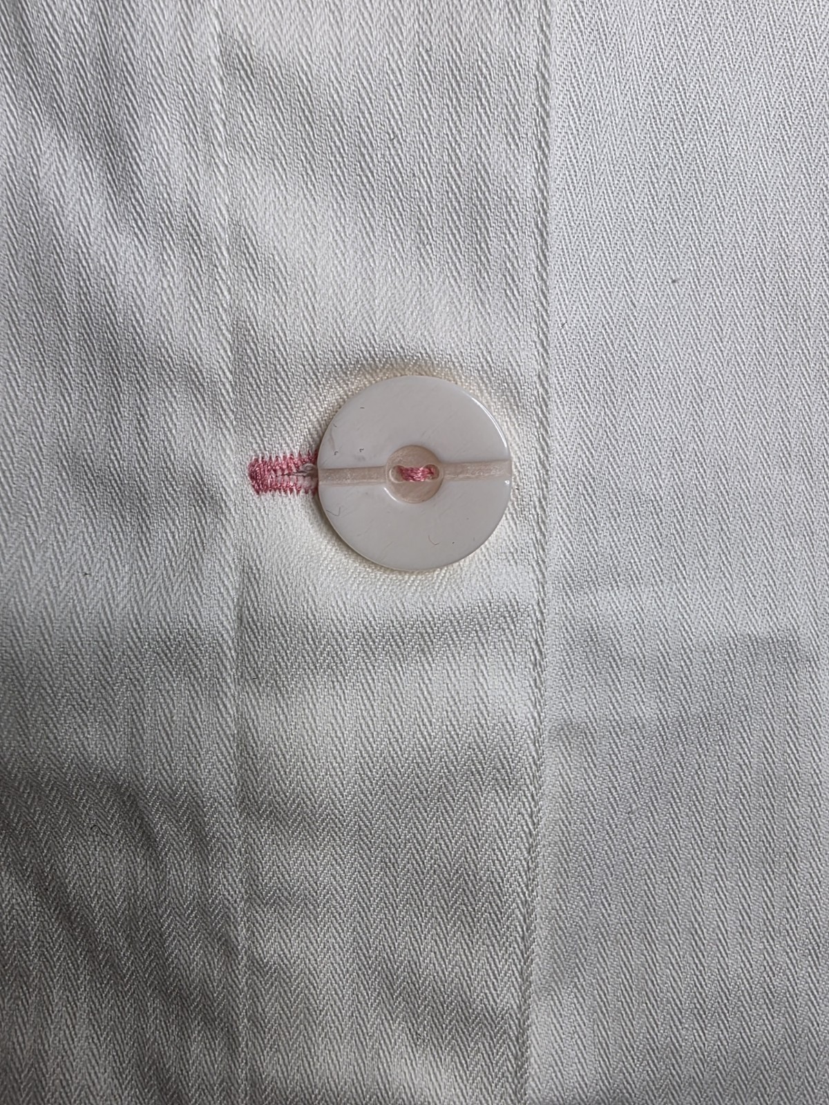 Christopher & Banks Vest Womens L White Pink Sleeveless Button Up New W Tags