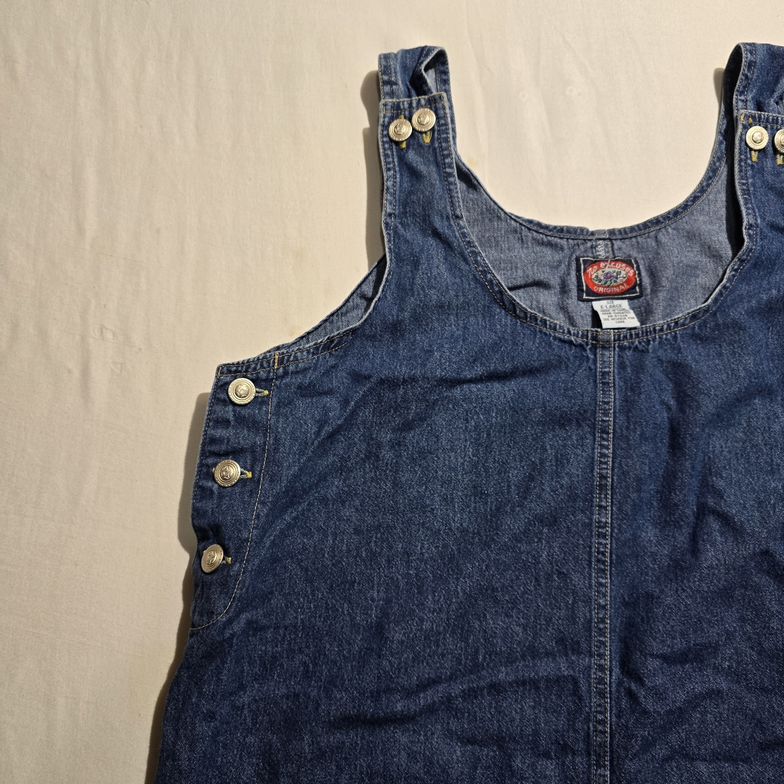 Vintage 90’s/Y2K New NO EXCUSES ORIGINAL Denim dress Size XL Nice! Rare!