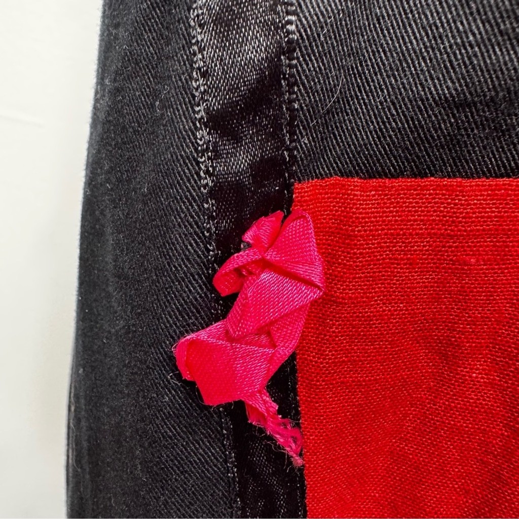 Vintage Patchwork Statement Jacket Colorful Ribbon Rosettes Sequins Embroidery