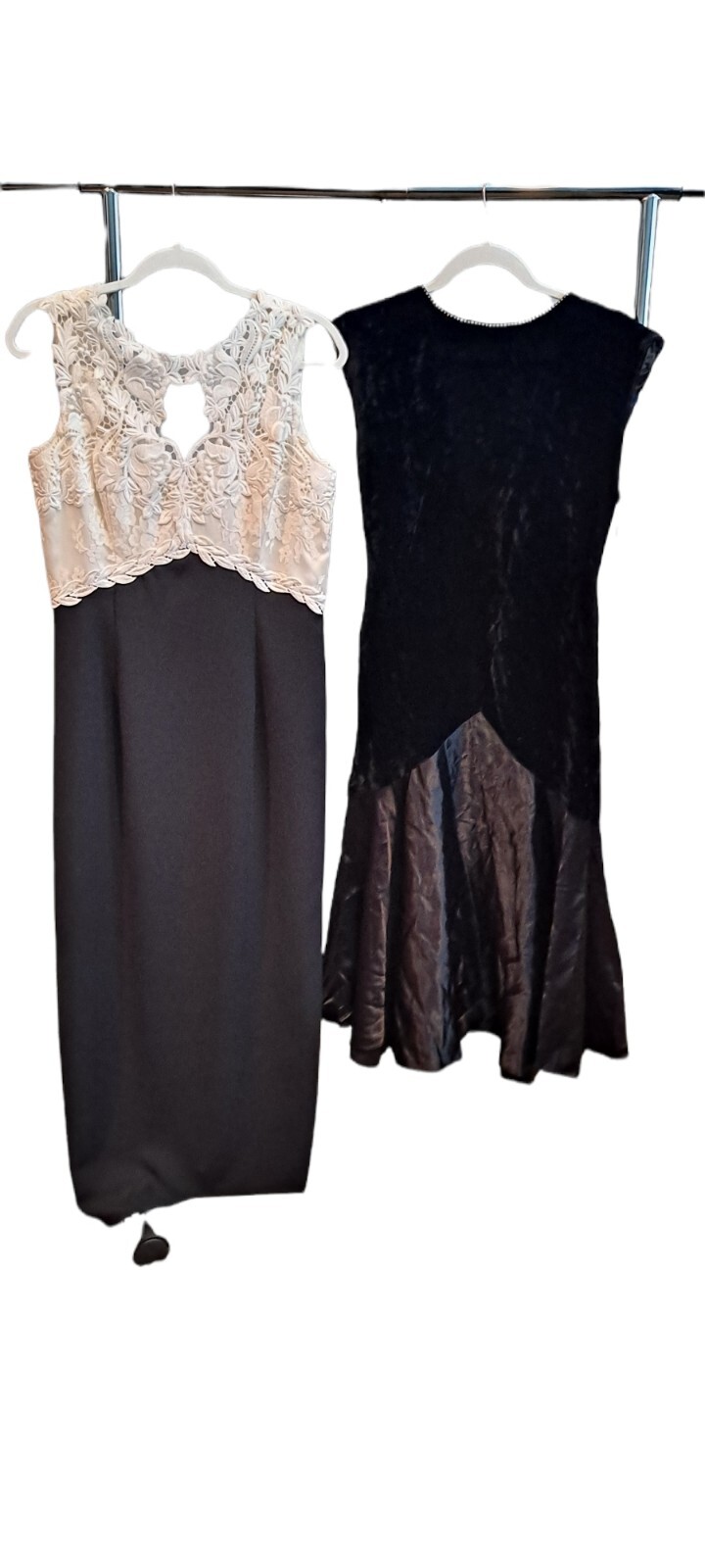 Vintage 2 Pc Dress Lot Glenrob Ltd Velvet Dress Scott McClintock Dress