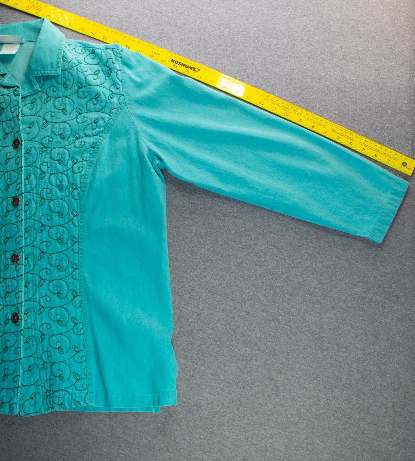 VTG 80s Womans L Saint Germaine Paris Art-to-Wear Embroidered Cotton Made in USA
