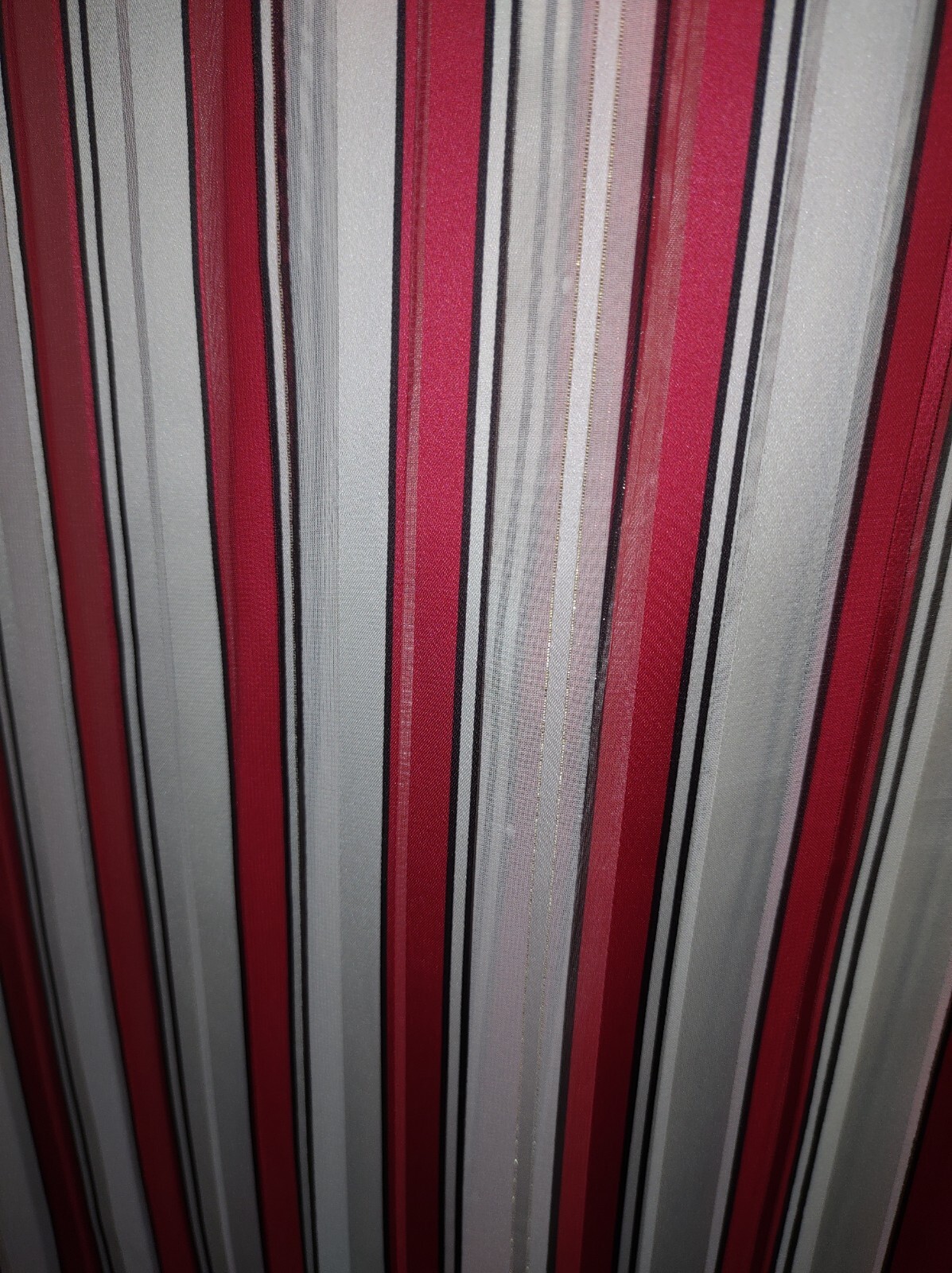 Vintage Haberdashery is Personal Ivory and Red Stripe Blouse gold stripe w/Bow