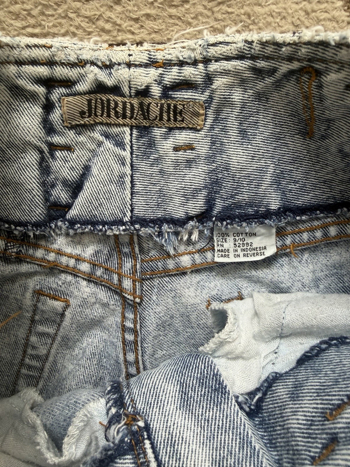 Vintage Jordache Jeans 80s Acid Wash Denim High Rise Tapered Sz 9/10 27″ Waist